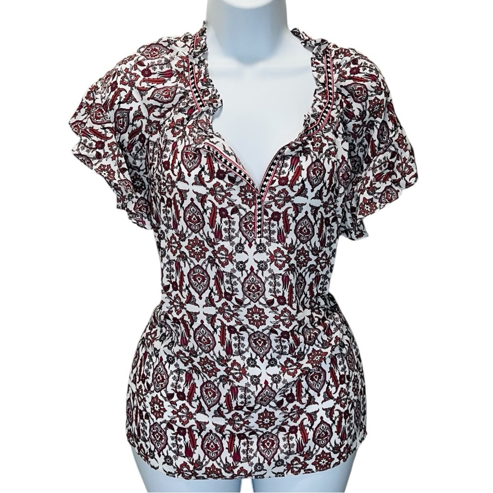 MAX STUDIO Tops Floral Blouse Women’s Size M Boho